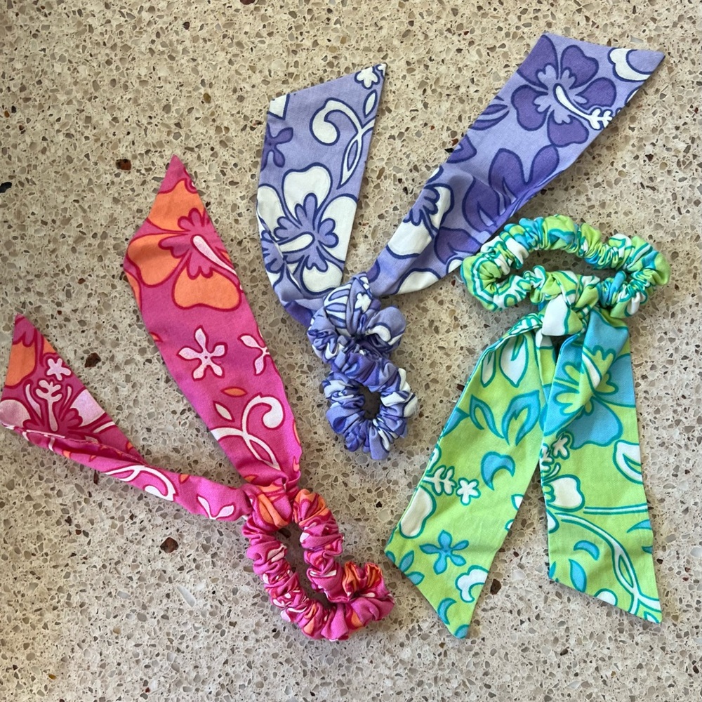NEW 3x Graham Kandiah Hair Scrunchies